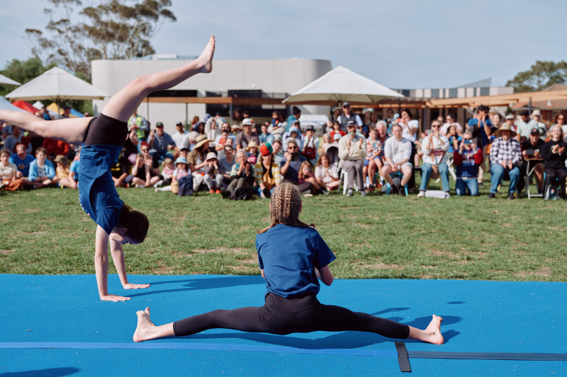 Circus Spot - Glenroy Festival 2025. Photo by Simon Fazio. Circus Spot - Glenroy Festival 2025. Photo by Simon Fazio.