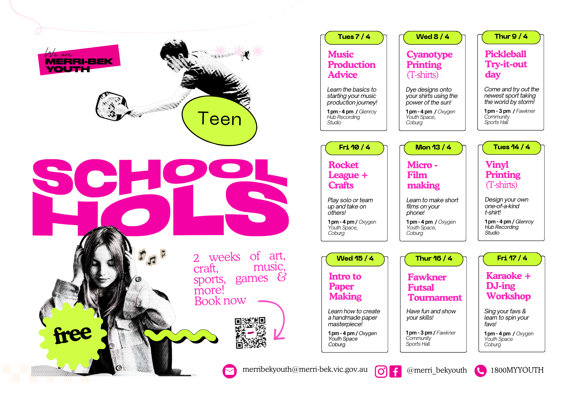 A list of school holiday programs A list of school holiday programs