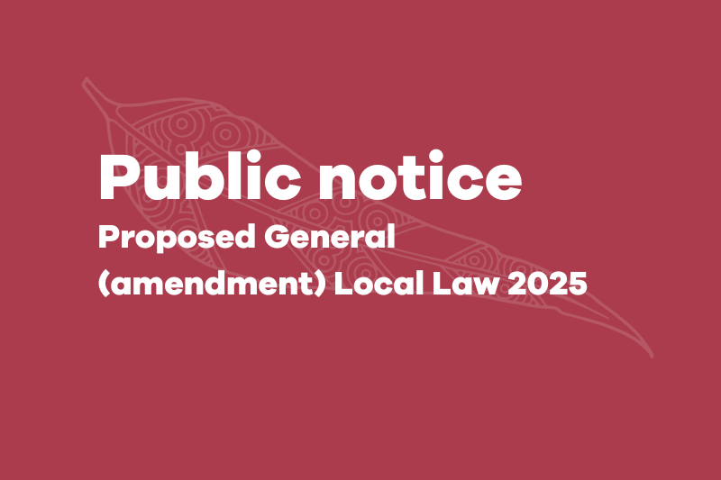 Public notice: Proposed General (amendment) Local Law 2025